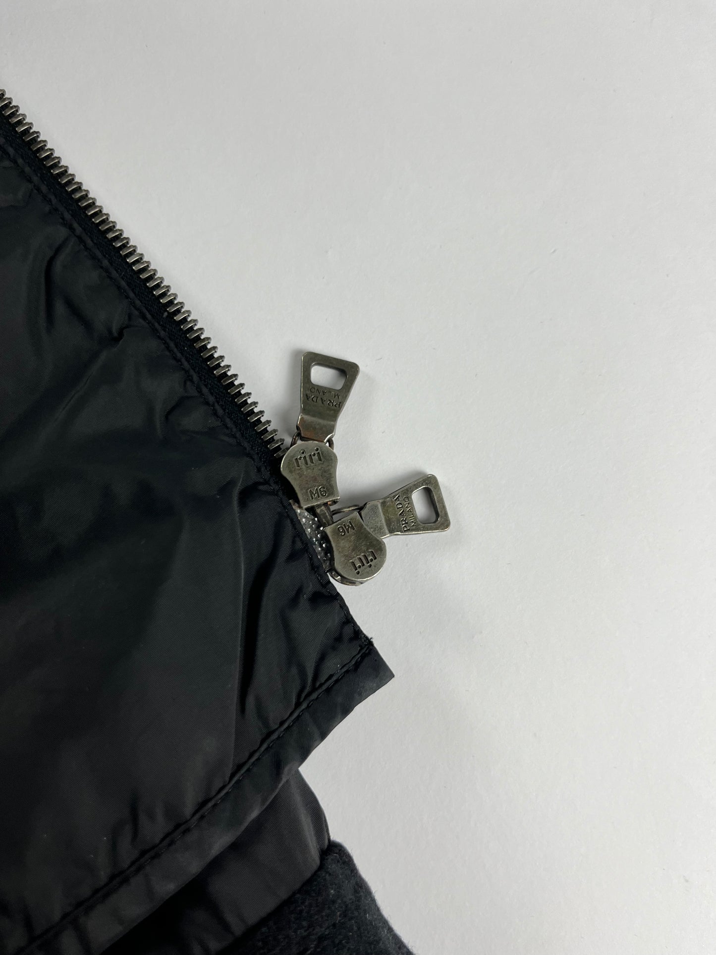 Prada Zip Front Nylon Cuff Jacket 2000s - XS
