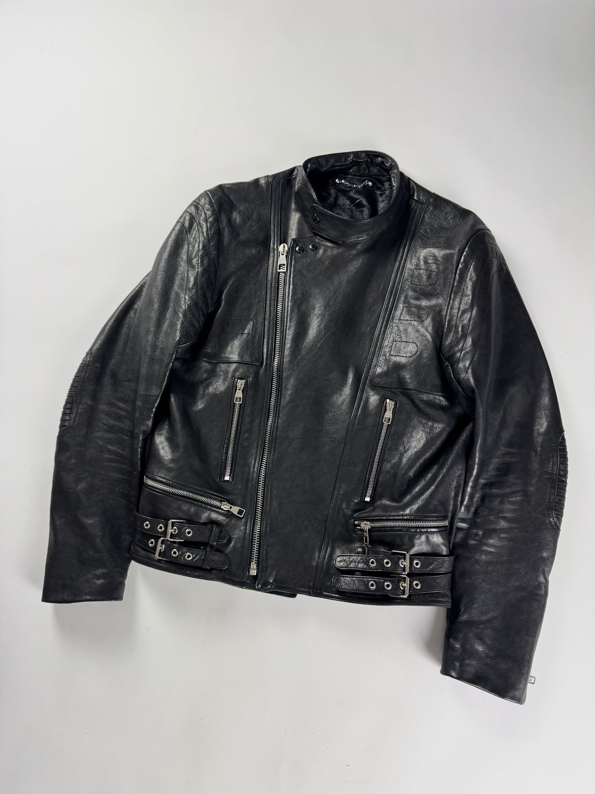 Louis Vuitton Black Heavy Leather Perfecto Biker Jacket SS 2008 - M