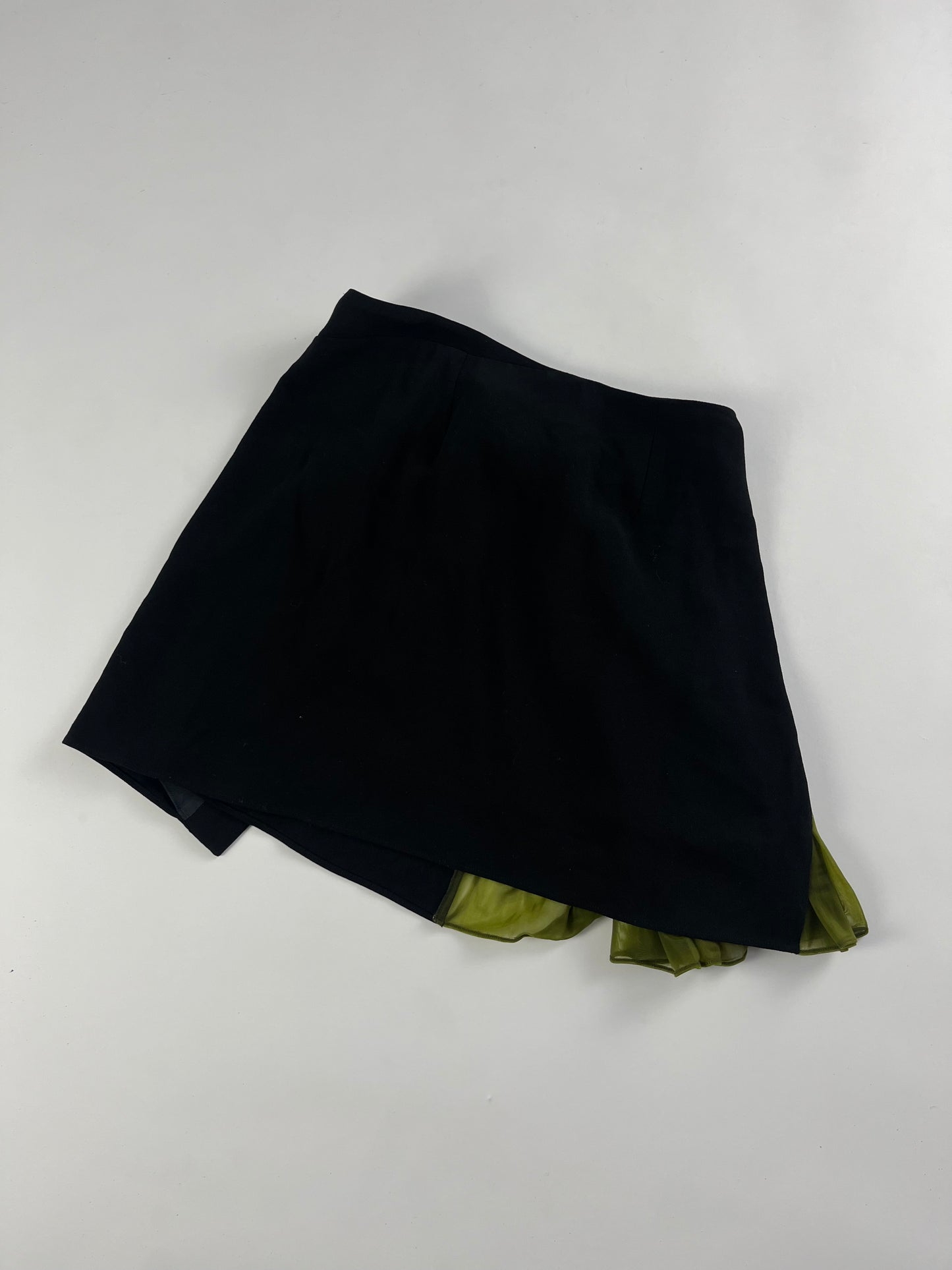 Balenciaga Shadow Green Draped Skirt SS 2010 - S