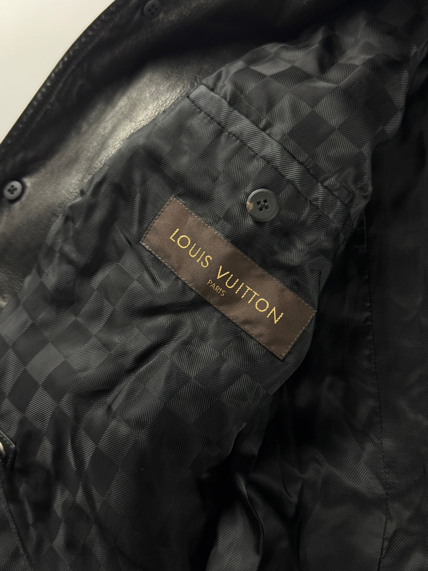 Louis Vuitton Sample Superfino Leather Convertible Hooded Coat SS 2011 - M
