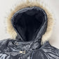 Louis Vuitton Dark Blue Goose Down Belted Parka Fur Hood Coat FW 2012 - XL