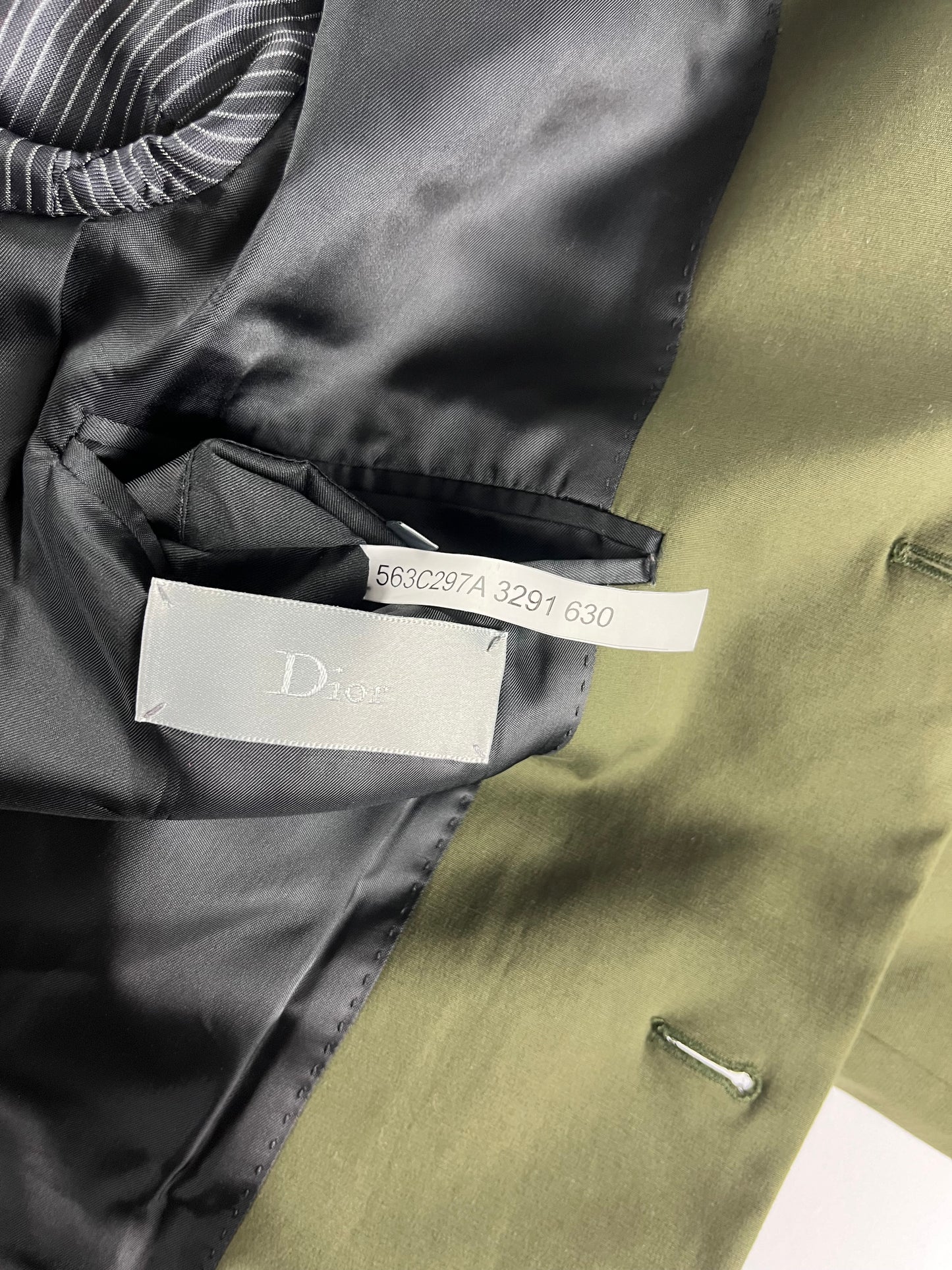 Dior Homme Sample Minimalist Khaki Blazer Jacket SS 2015 - M