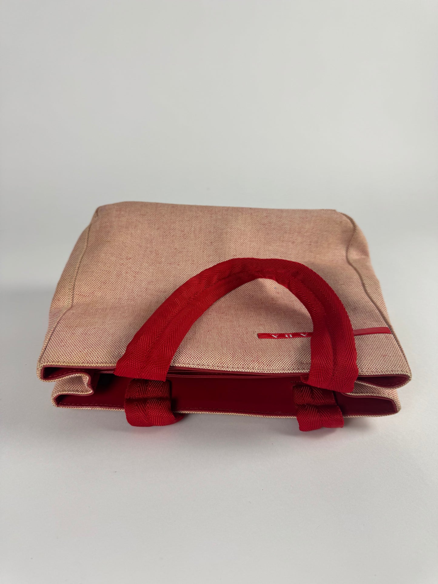 Prada Linea Rossa Incrusted Leather Rosso Bag SS 1998 - OS