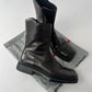 Prada Black Leather Square Toe High Boots FW 1999 - 43,5 EU