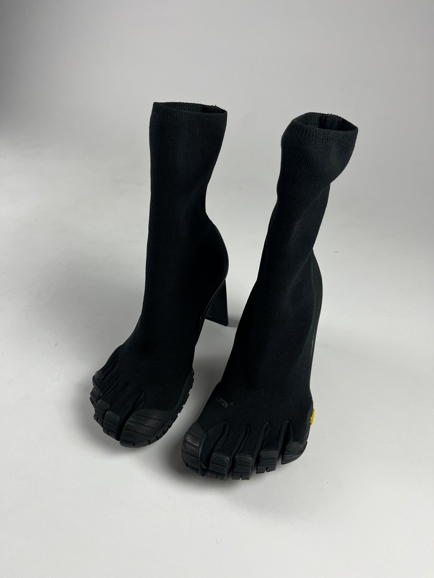 Balenciaga Vibram Black Heeled FiveFingers Toe Boots FW 2020 - 37 EU