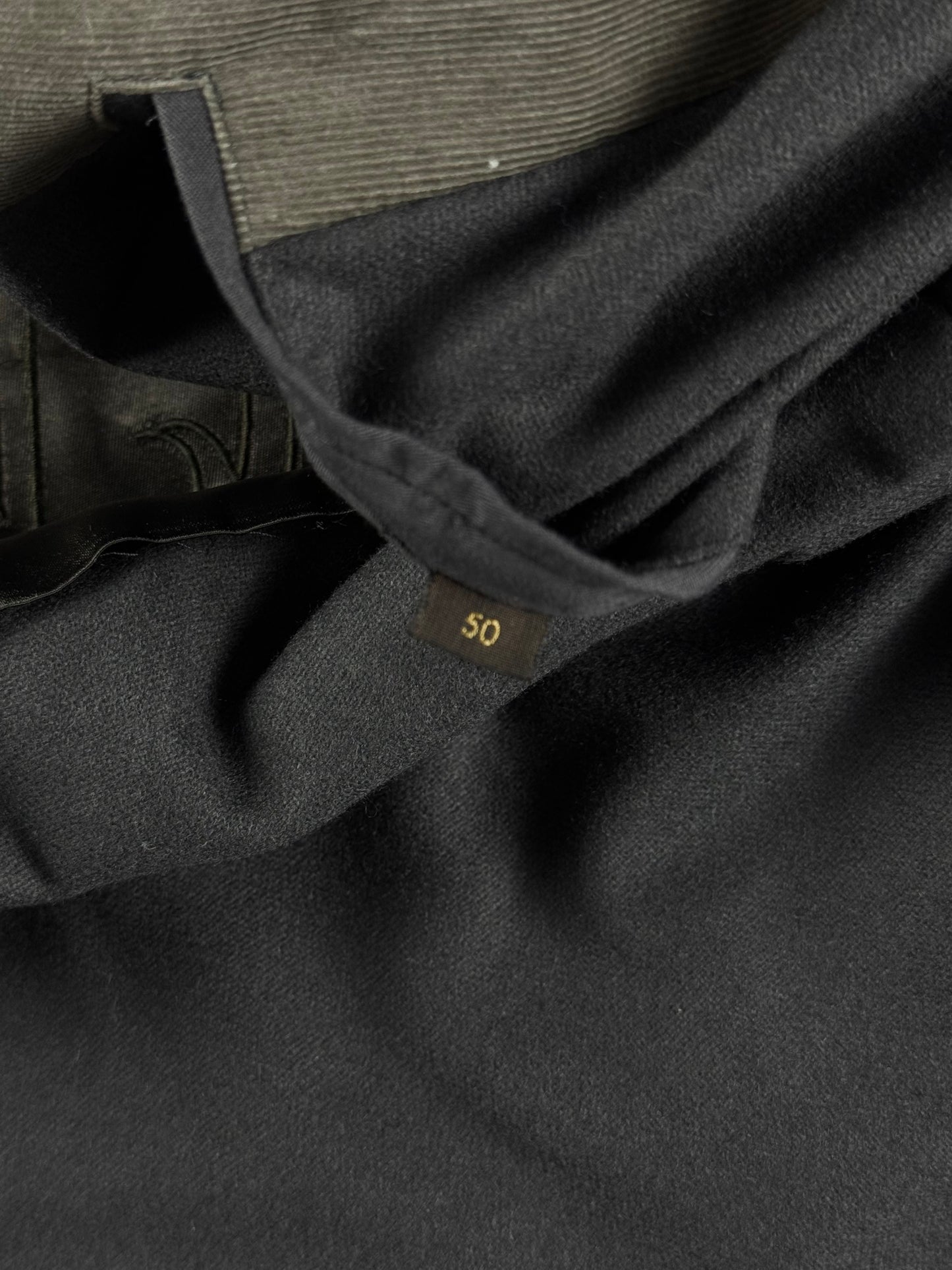 Louis Vuitton Kaki Military Corduroy Turtleneck Jacket FW 2008 - M