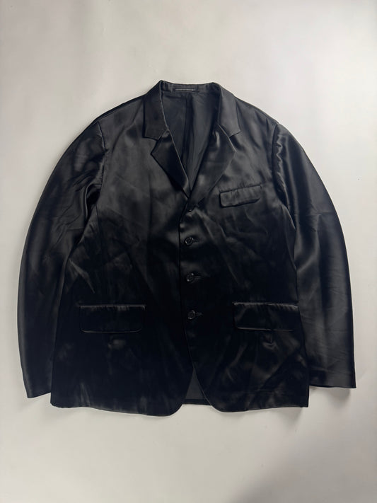 Yohji Yamamoto Pour Homme and Lustrous Night Drapey Satin Effect Blazer FW 1997 - M
