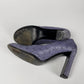 Prada Lila Ostrich Leather Curvy Mary Janes Heels SS 2000 - 39 IT/39,5 EU