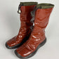 Prada Vibram Brown Patent Leather Boots FW 1999 - 38 IT/39 EU