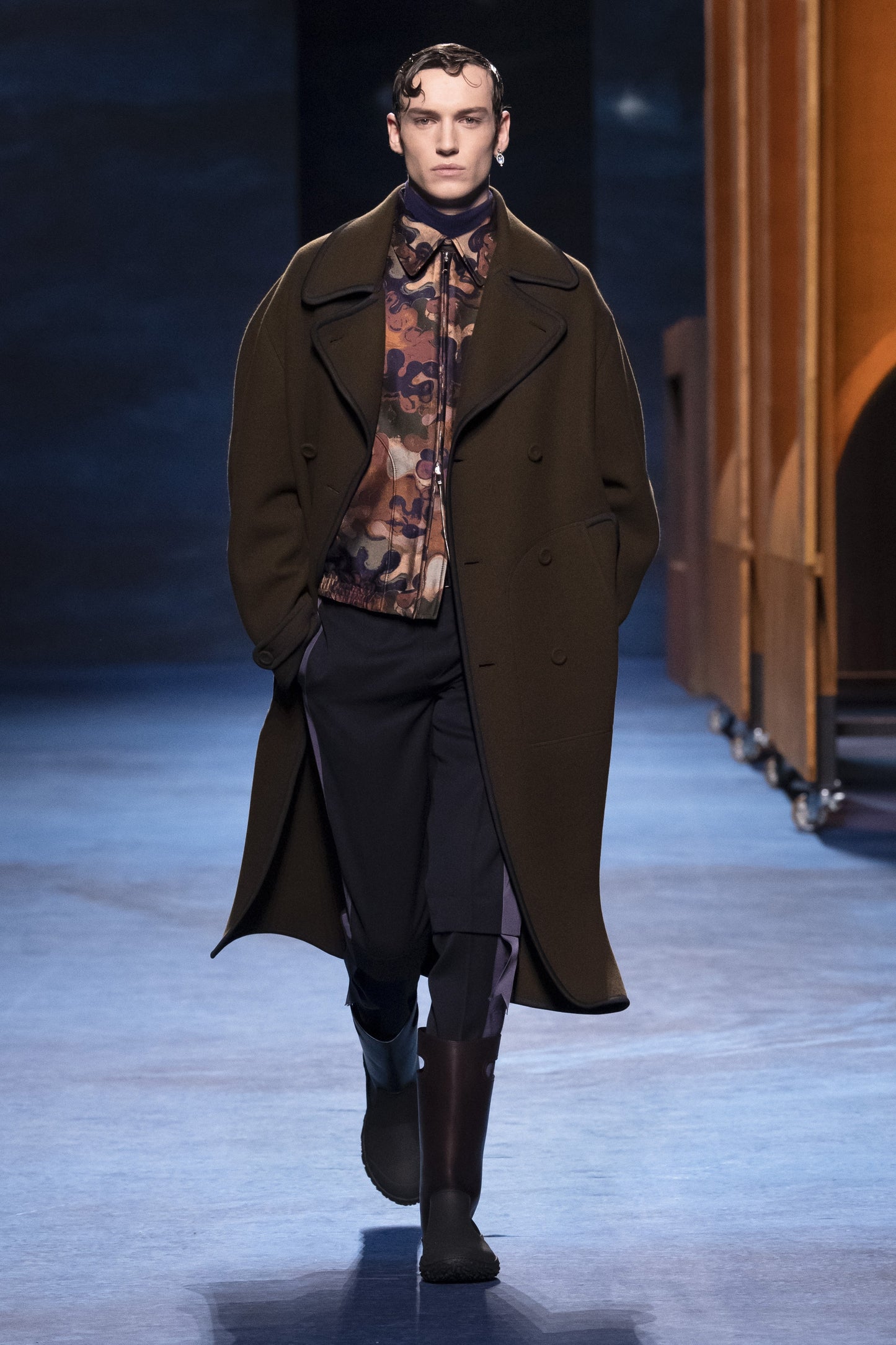Dior Homme x Peter Doig Camo Double Zip Bomber Jacket FW 2021 - M