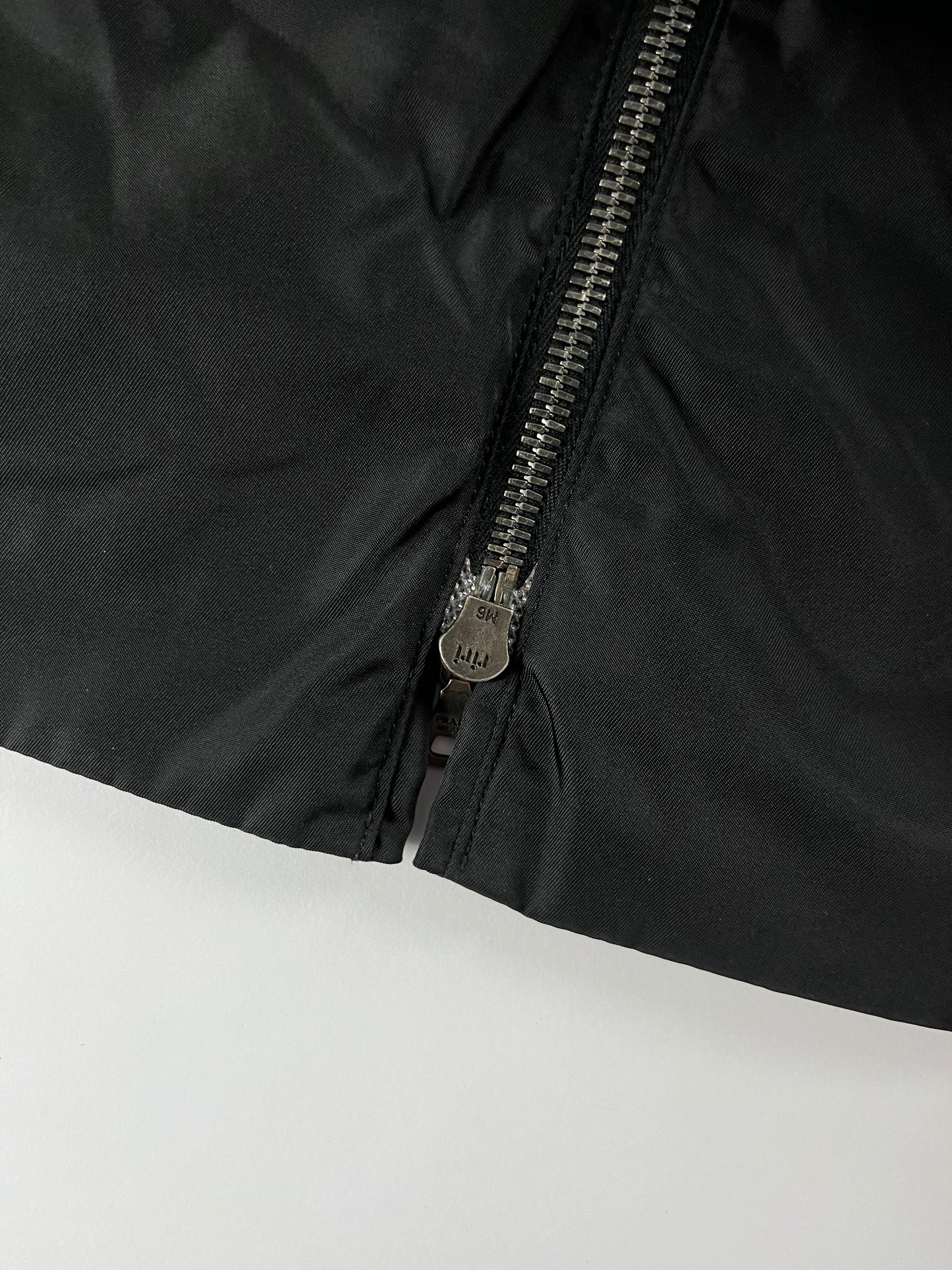 Prada Monochrome Midnight Minimalist Double Zip Jacket 2000s - L