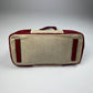 Prada Linen Red Leather Bag SS 1998 - OS