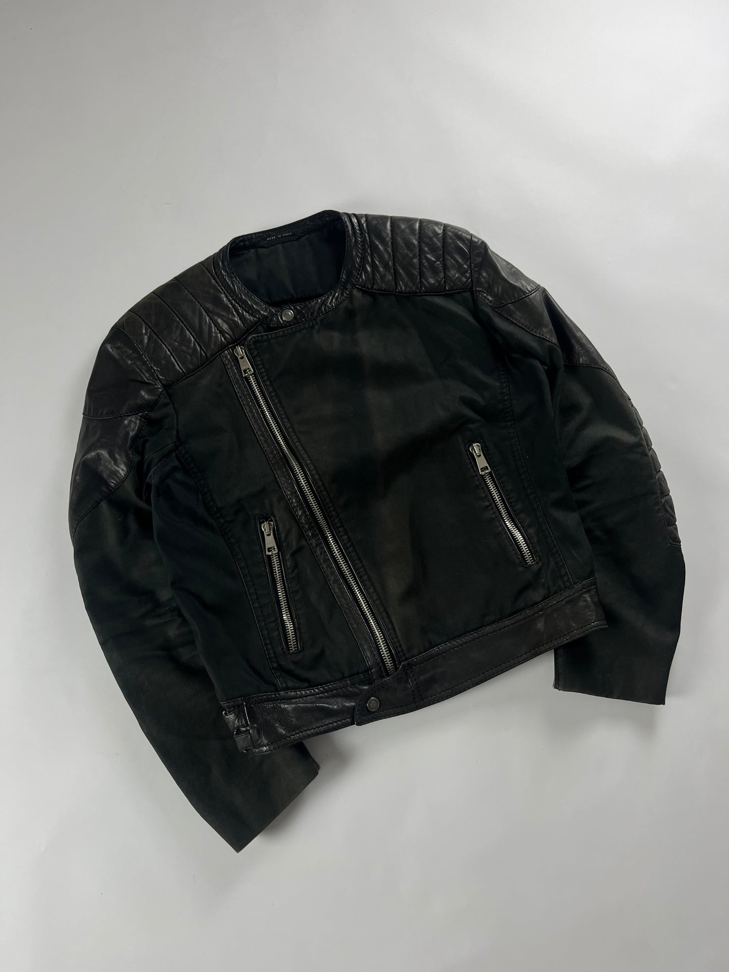 Gucci Asymmetrical Denim Motor Jacket SS 2002 - M