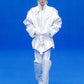 Balenciaga 80s Biker Smooth Optical White Calf Leather Oversized Perfecto Jacket SS 2020 - M