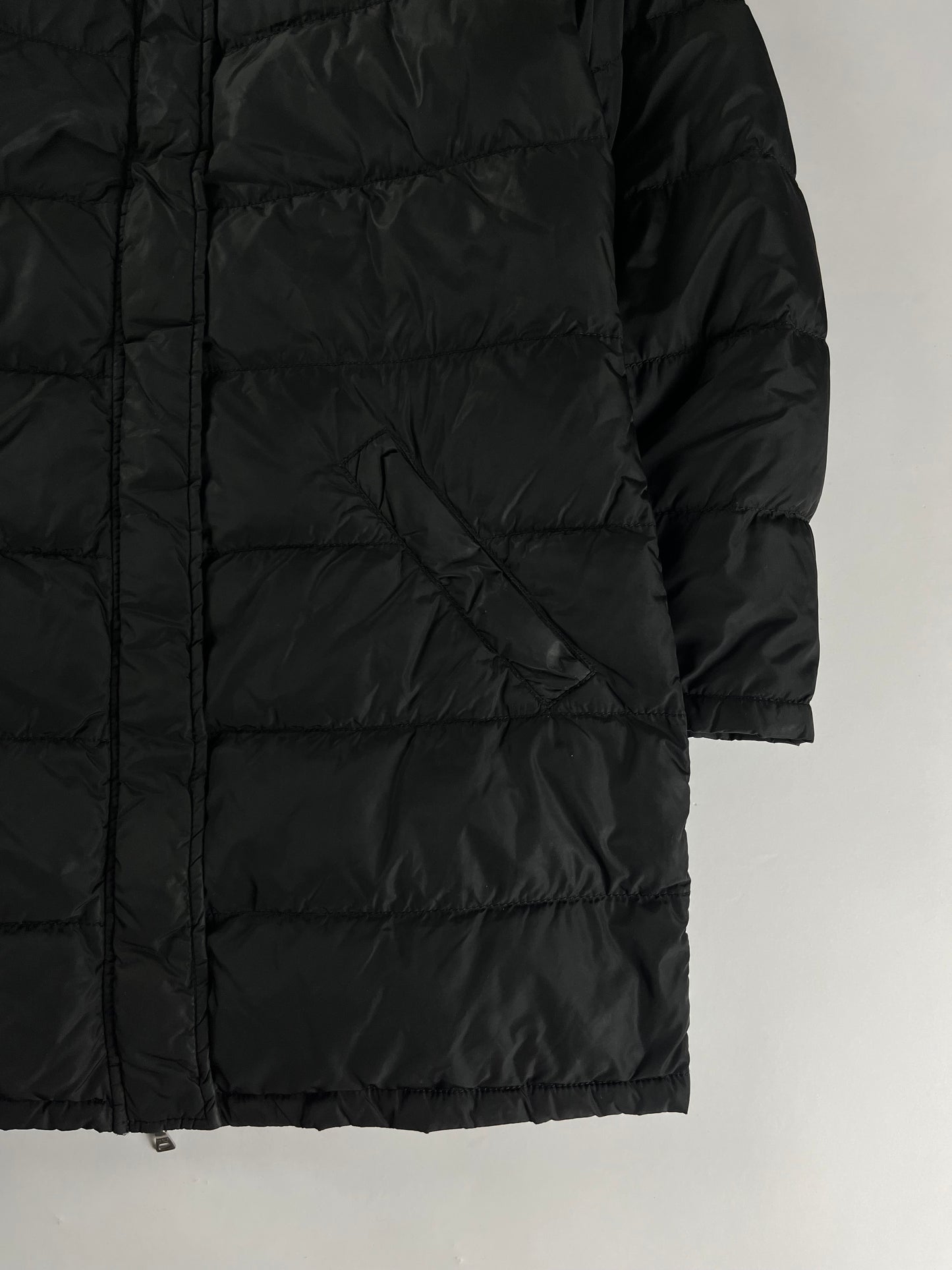 Prada Black Long Puffer Jacket FW 1998 - S