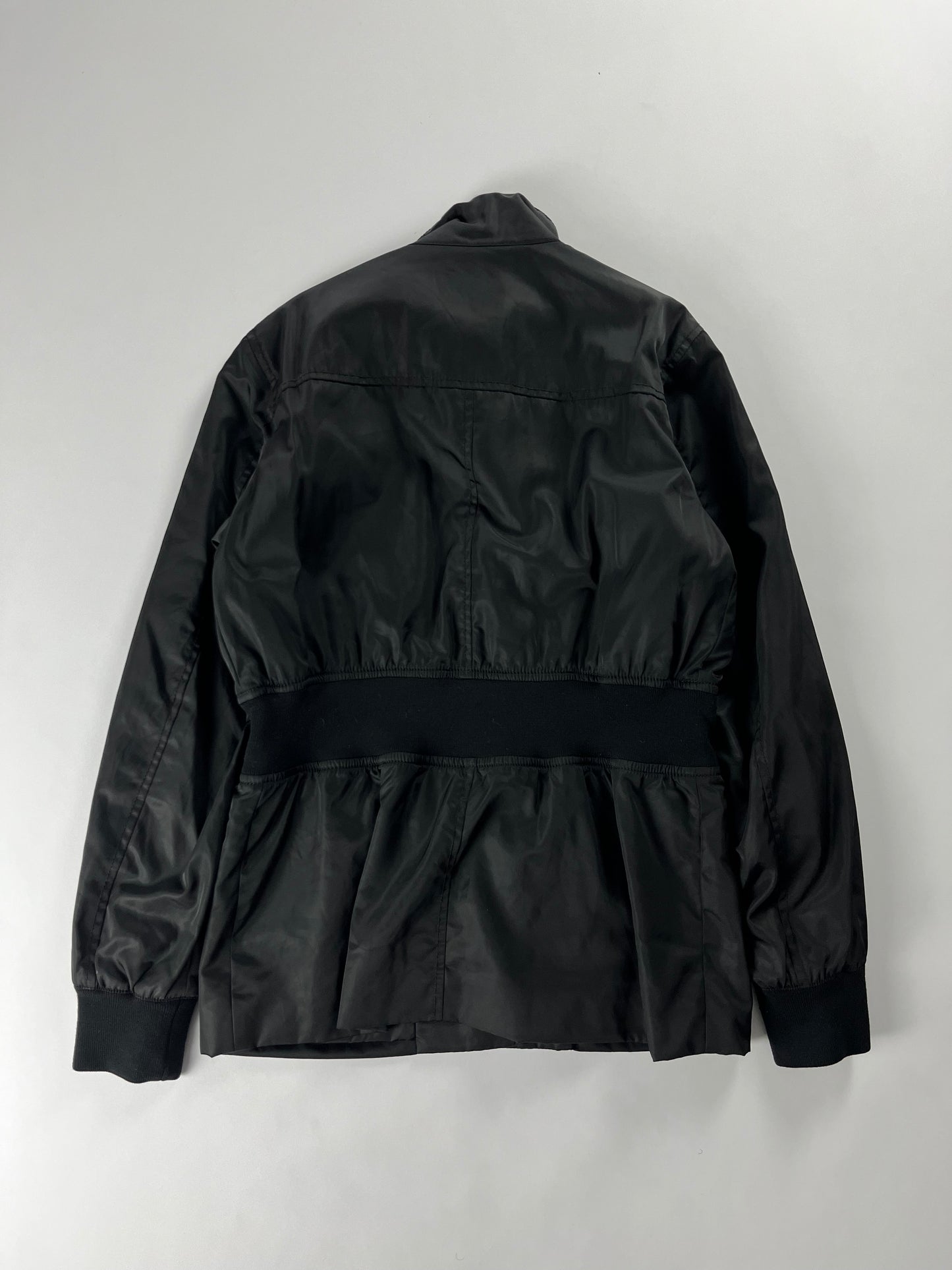 Prada Elastic Waisted Pilot Belted Collar Jacket 2000s - S