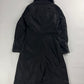 Prada Fur Collar Double Zip Nylon Long Coat 2000s - S