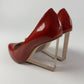 Maison Martin Margiela H&M Red Heel Pumps Glass Wedges - 38 EU