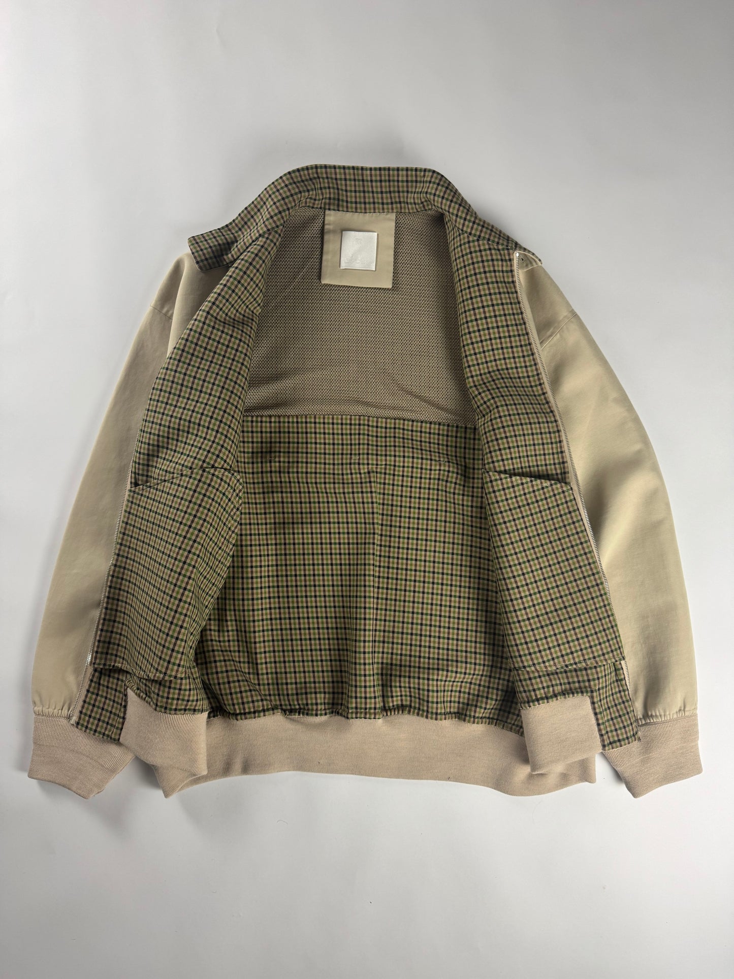 Givenchy Sample Inside Kilted Print Boxy Bomber Jacket SS 2024 - M