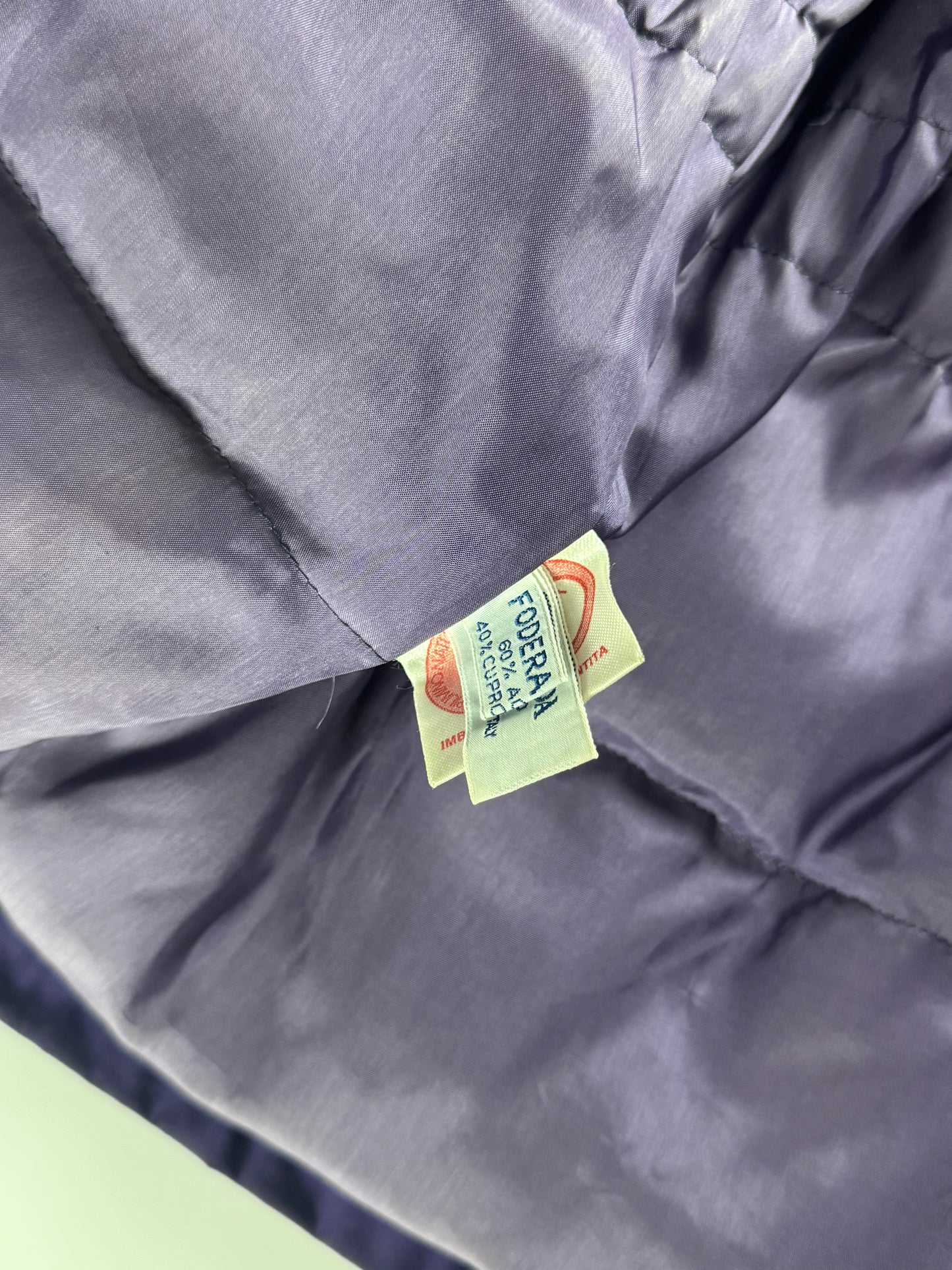 Prada Purple Drawstring Waist Puffer Jacket 1990s - S