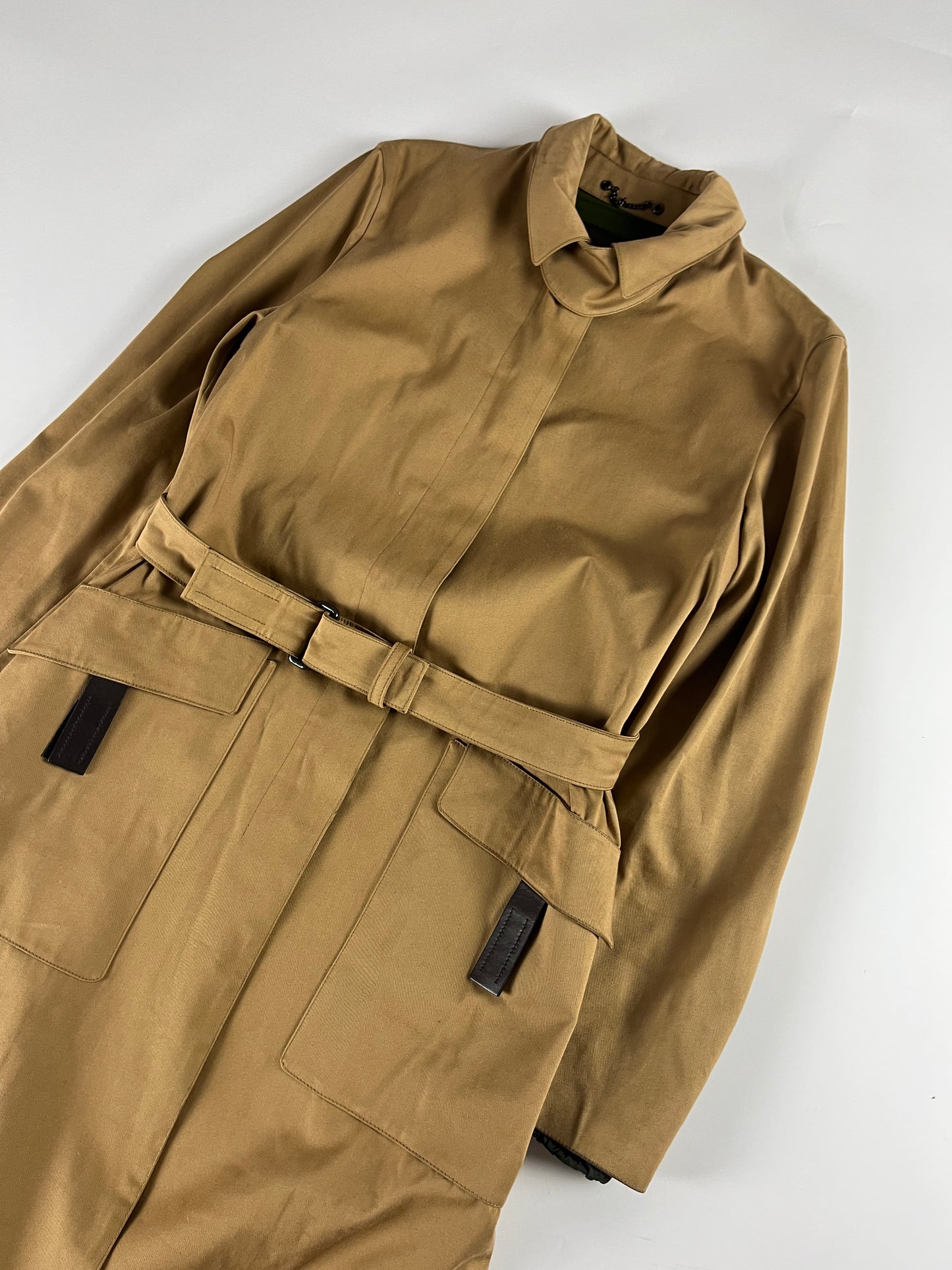 Prada Belted Camel Strapped Coat FW 1999 - S