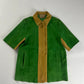 Prada Two Tones Suede Leather Short Sleeve Bowling Shirt Jacket SS 2013 - M