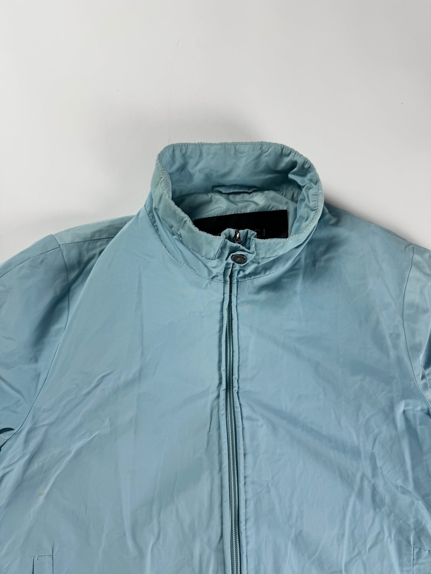 Gucci Light Blue Racer Jacket 1990s - M