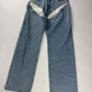 Y/Project Evergreen Cut Out Detail Blue Denim Jeans FW 2023 - 34 US