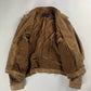 Prada Sample Tan Brown Suede Leather Zipper Moto Jacket FW 1996 - M