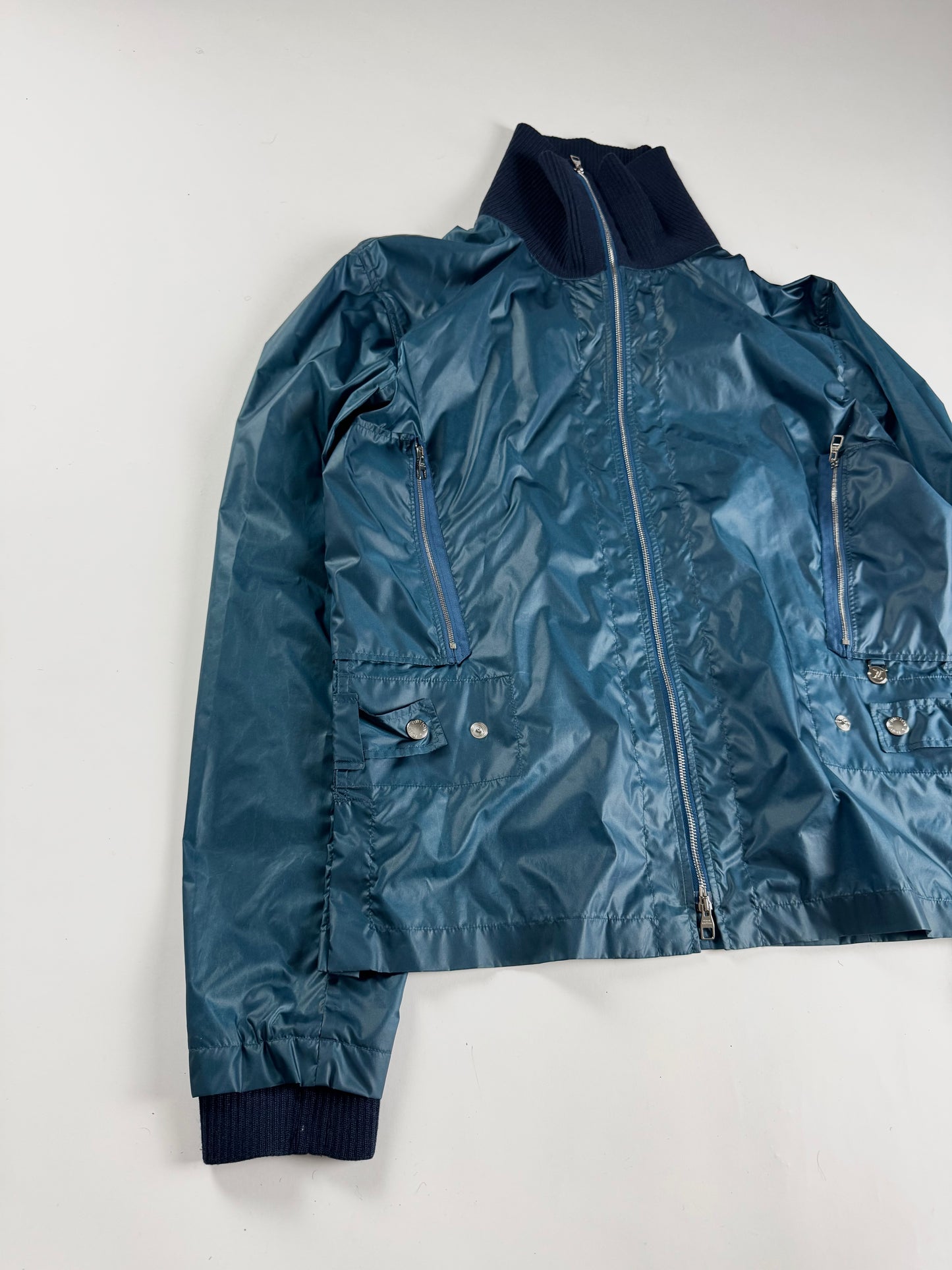 Louis Vuitton Blue Military Technical Turtleneck Jacket FW 2008 - M