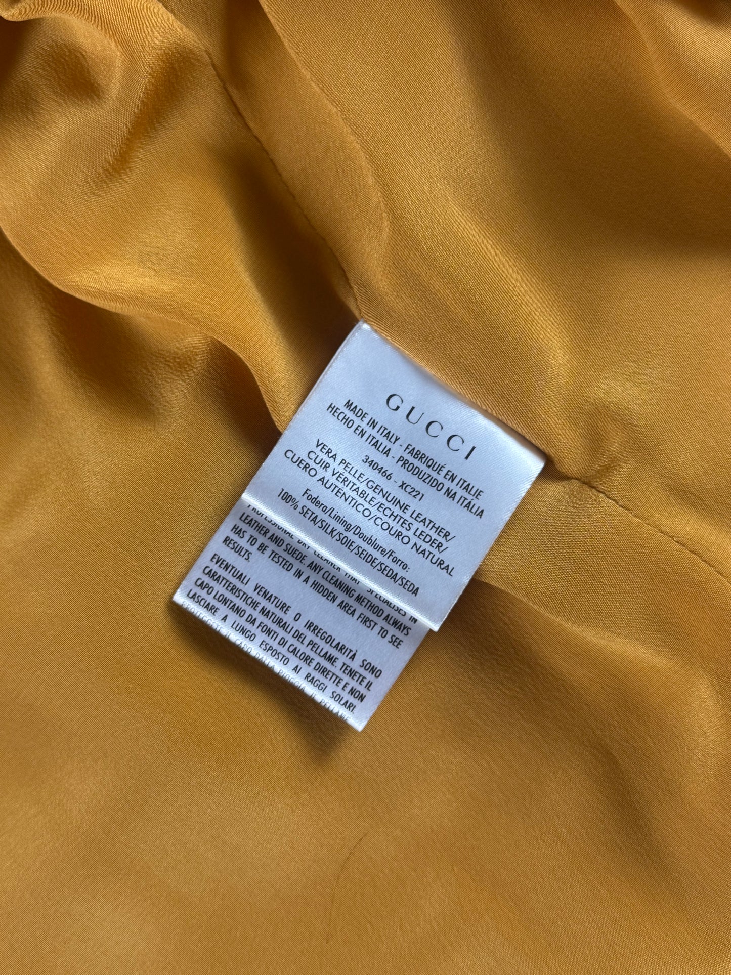 Gucci Orange Suede Zipper Belted Jacket 2000s - S