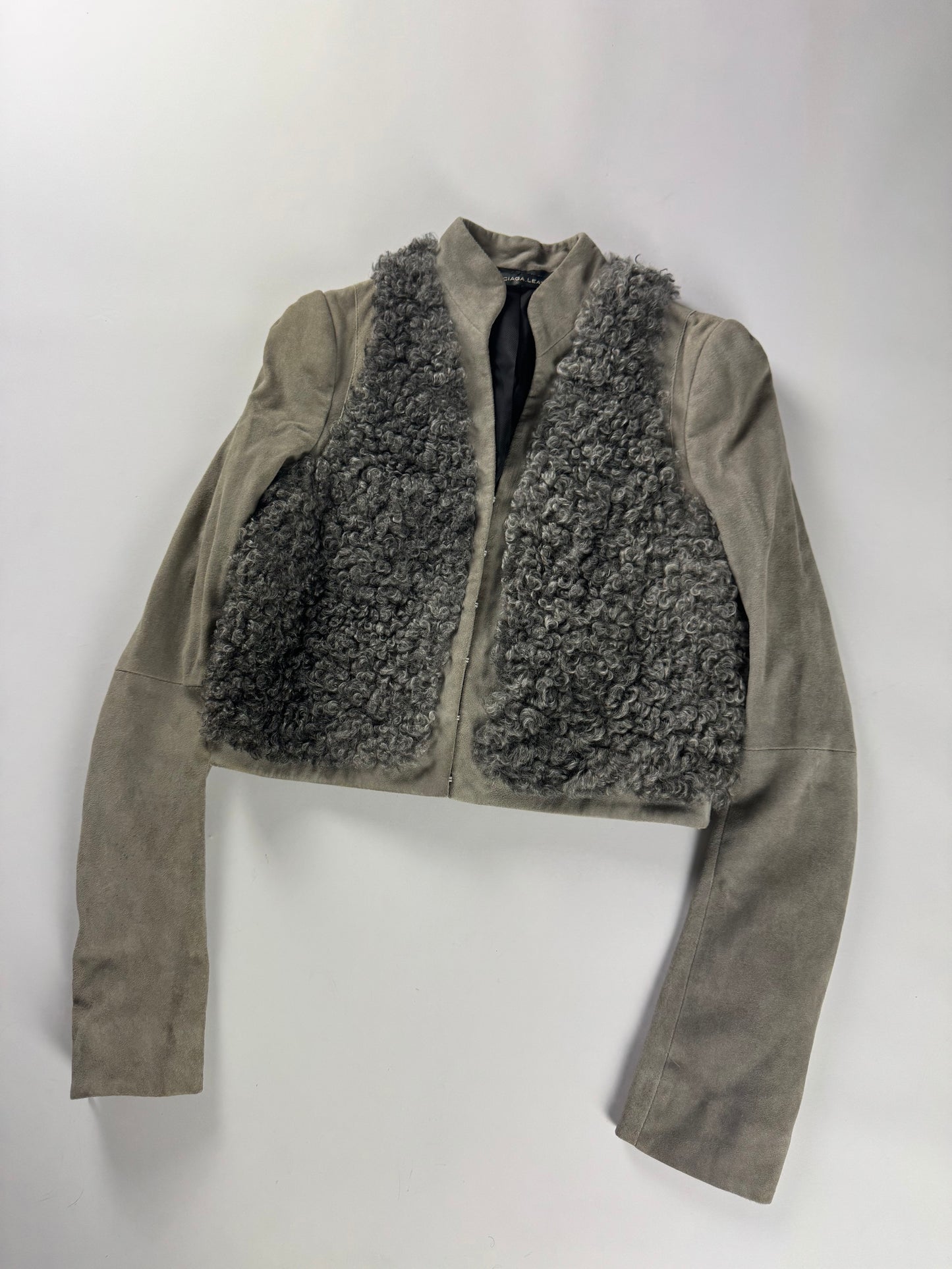 Balenciaga Nicolas Ghesquière Lamb Leather Fur Jacket Pre-Fall 2008 - XS
