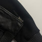 Louis Vuitton Sample Black Wool Sleeves Epi Leather Bomber Jacket Pre Fall 2013 - M