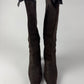 Prada Brown Pointed Toe Grain Leather Boots 1990s - 39,5 IT/40,5 EU