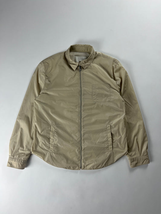 Prada Cream Inside Mesh Versatile Zip Up Light Jacket SS 1998 - S
