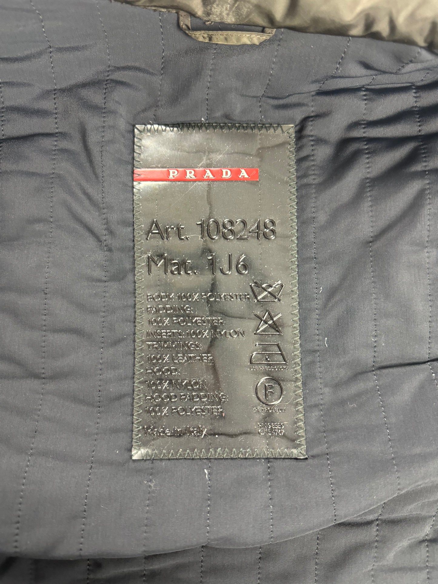 Prada Linea Rossa Riot Scarf Cuffed Jacket FW 1999 - S