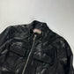 John Galiano Dark Shadow Leather Jacket 2010s - M