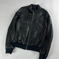 Dior Homme Black Leather Bomber Jacket SS 2008 - M