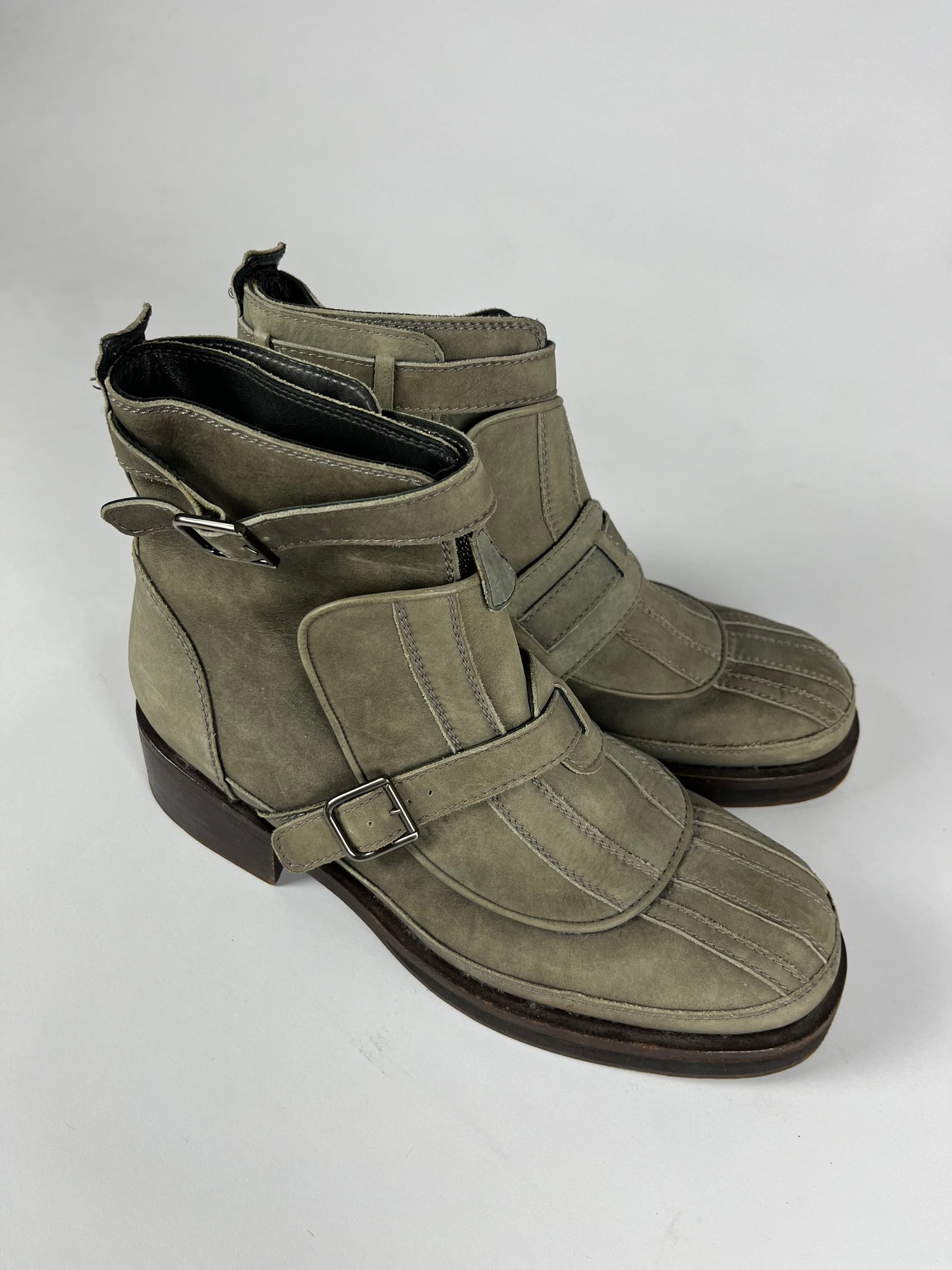 Chanel Sample Post Apocalyptic Belted Boots FW 2011 - 43 EU
