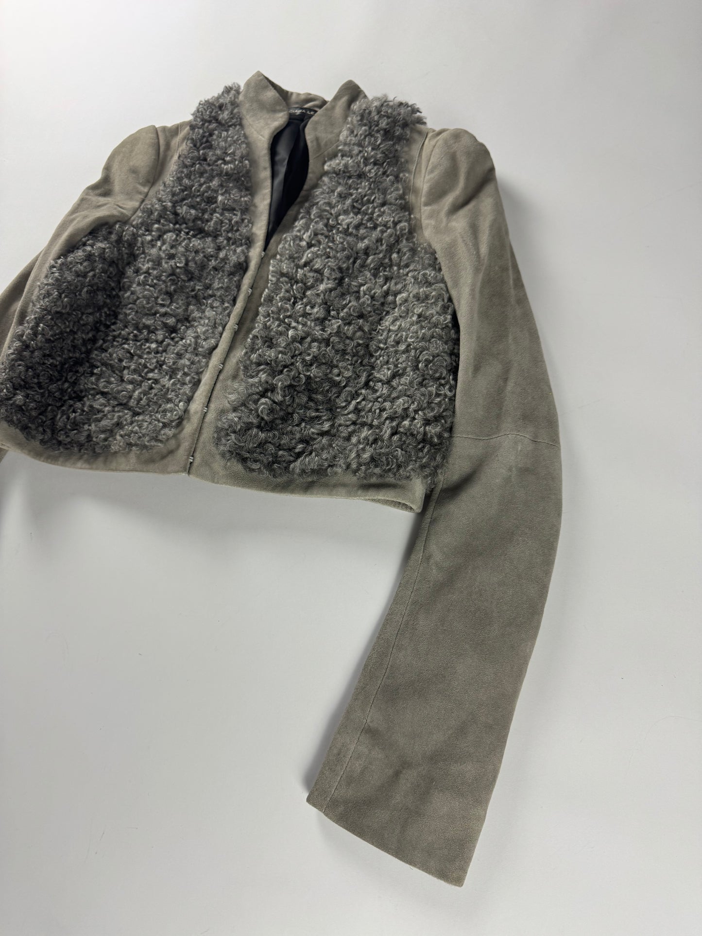 Balenciaga Nicolas Ghesquière Lamb Leather Fur Jacket Pre-Fall 2008 - XS