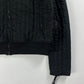 Prada Linea Rossa Black Straight Quilted Nylon Zipper Jacket FW 2001 - L