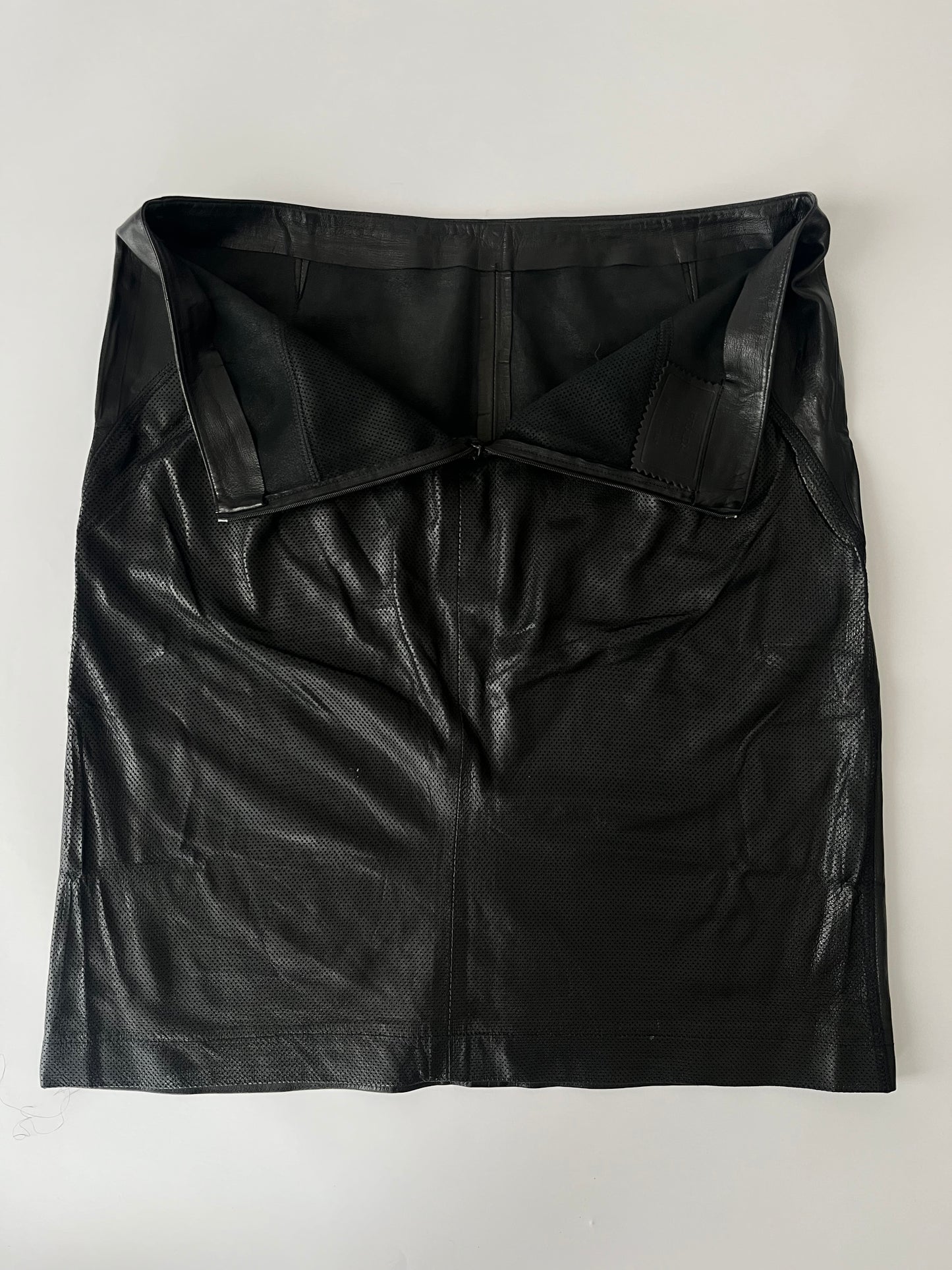 Prada Mesh Leather Skirt FW 1999 - S