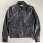 Saint Laurent Sample Leather Paneled Zigzag Stitching Bomber Jacket Pre Fall 2018 - S
