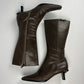 Prada Brown Belted Leather Boots FW 2000 - 38,5 IT/39,5 EU