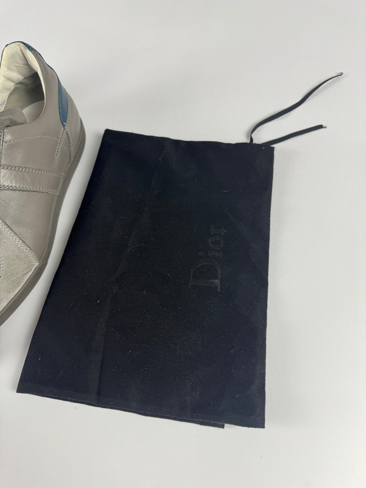 Dior Homme Hedi Slimane B01 Grey Suede Low Trainers FW 2004 - 43,5 EU