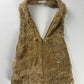 Prada Persian Lamb Buckle Belted Backless Waistcoat Harnais FW 1999 - S