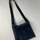 Prada Navy Suede Leather Crossbody Bag FW 1999 - OS