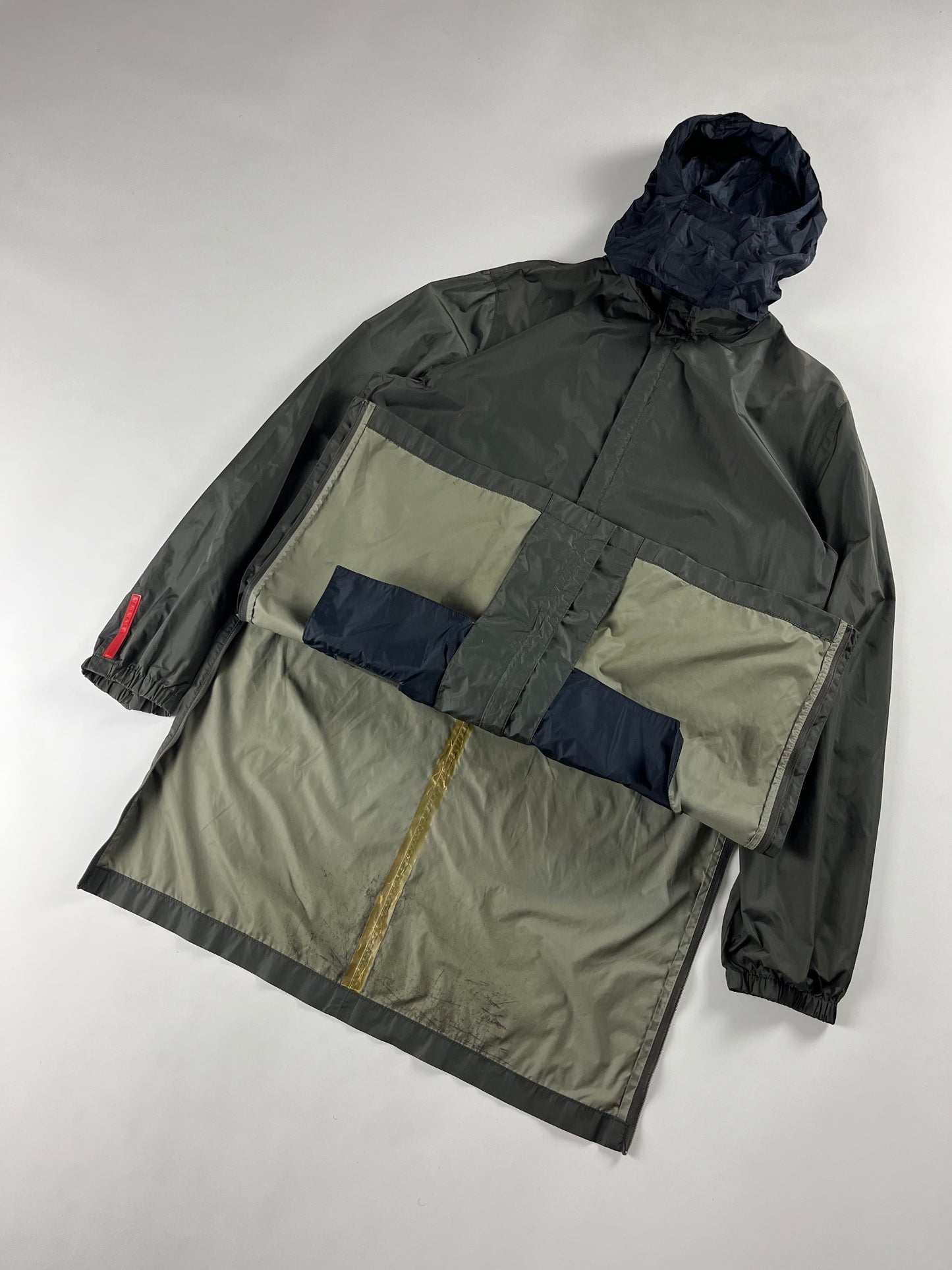 Prada Linea Rossa Nylon Technical Long Jacket SS 2000 - M