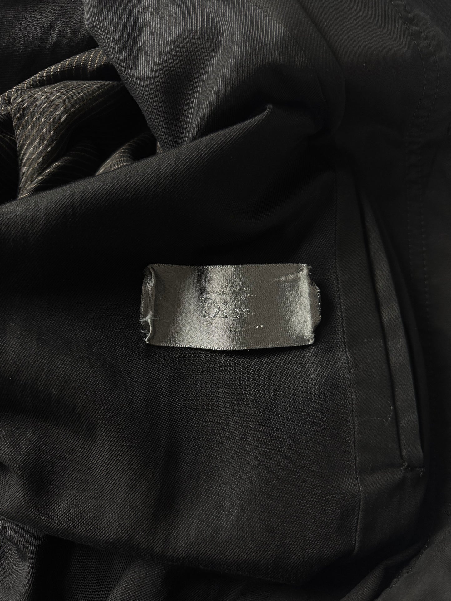 Dior Homme Hedi Slimane Nocturnal Cotton Minimalist Coat FW 2003 - L