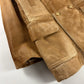 Prada Camel Tawny Double Breasted Pony Hair Leather Coat FW 1996 - M